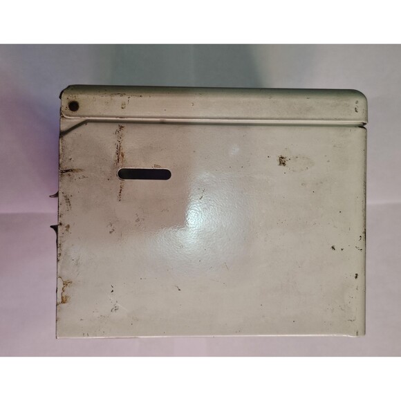 Vintage Collectible Fort Howard White Metal Singlefold Paper Towel Dispenser - Picture 5 of 7